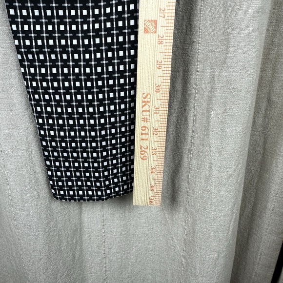 Express Women's Ankle High Rise Columnist Pants 6R Print Black NWT Career Office - Picture 3 of 10